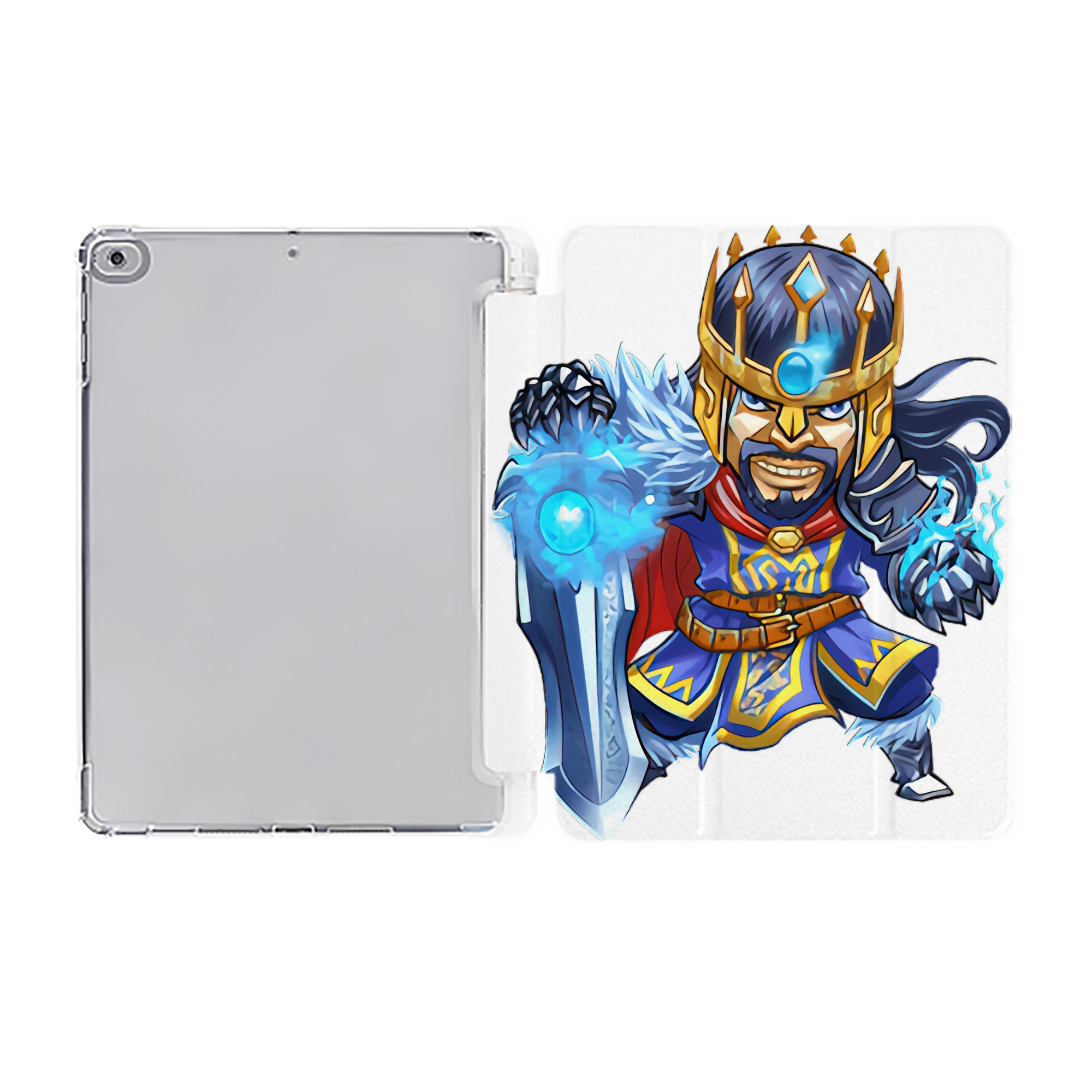 （画像用） リーグ・オブ・レジェンド League of Legends LOL IPad ケース ペン収納付き 三つ折りスタンド PUレザー×シリコン 対応機種9.5/10.5/10.9インチ